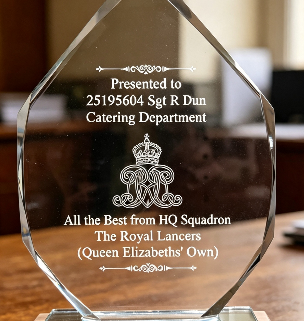 Glass Presentation Award