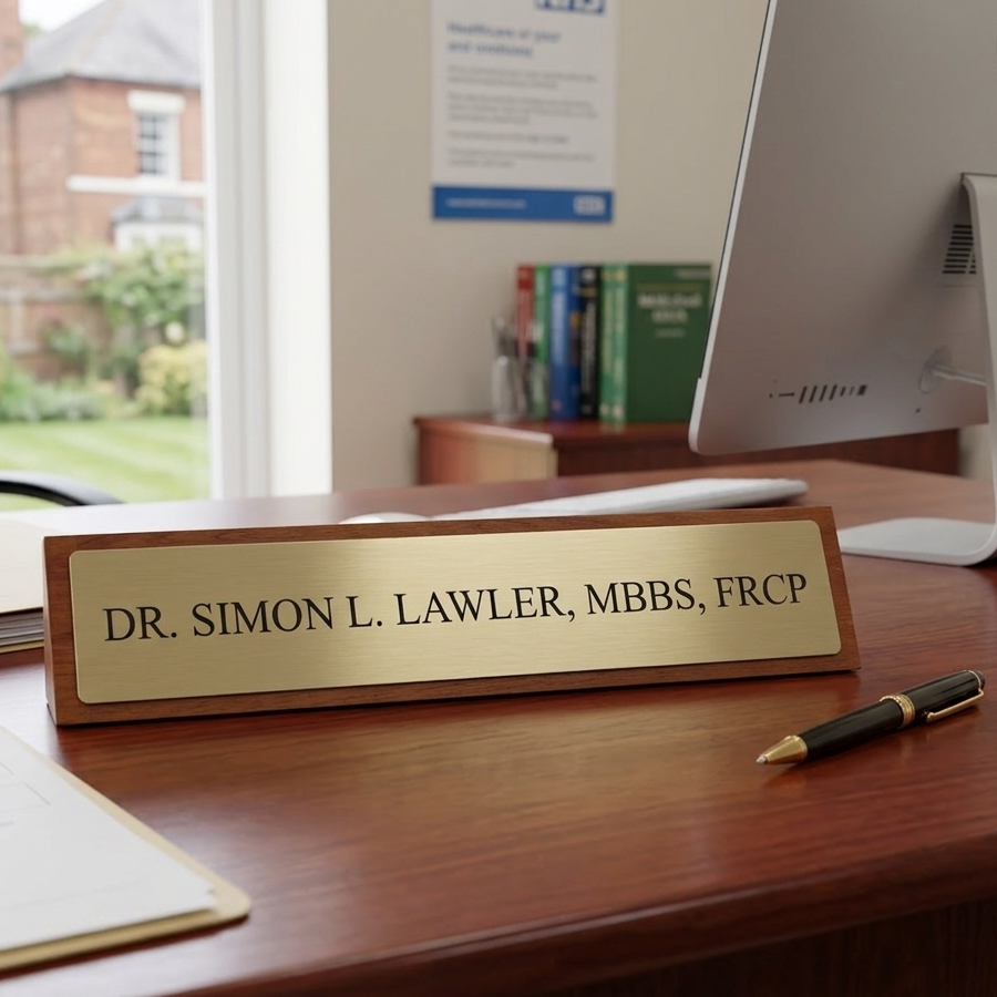 Professional Desk Plaque