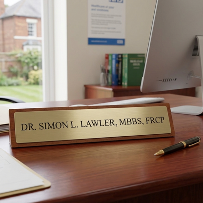 Professional Desk Plaque