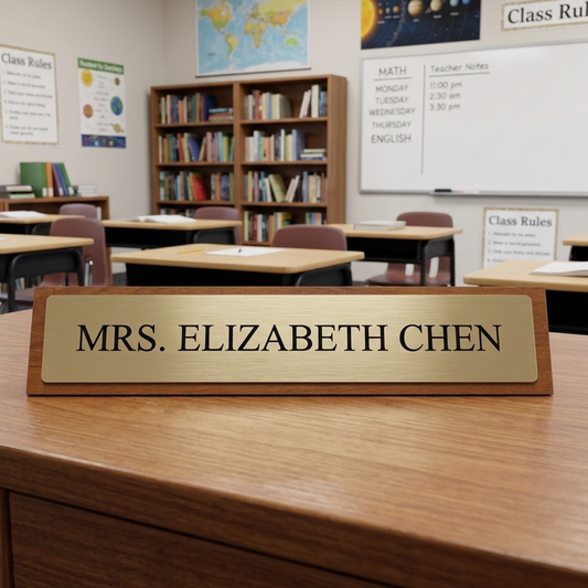 Professional Desk Plaque