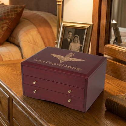 Military Medal & Keepsake Box