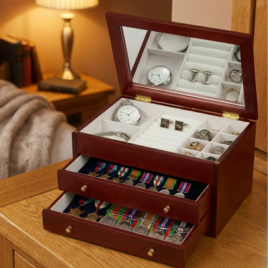 Military Medal & Keepsake Box