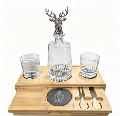 STAG DECANTER SERVING SET