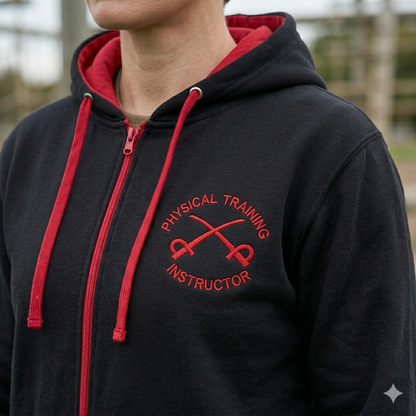 British Army PTI Contrast Zip Hoodie